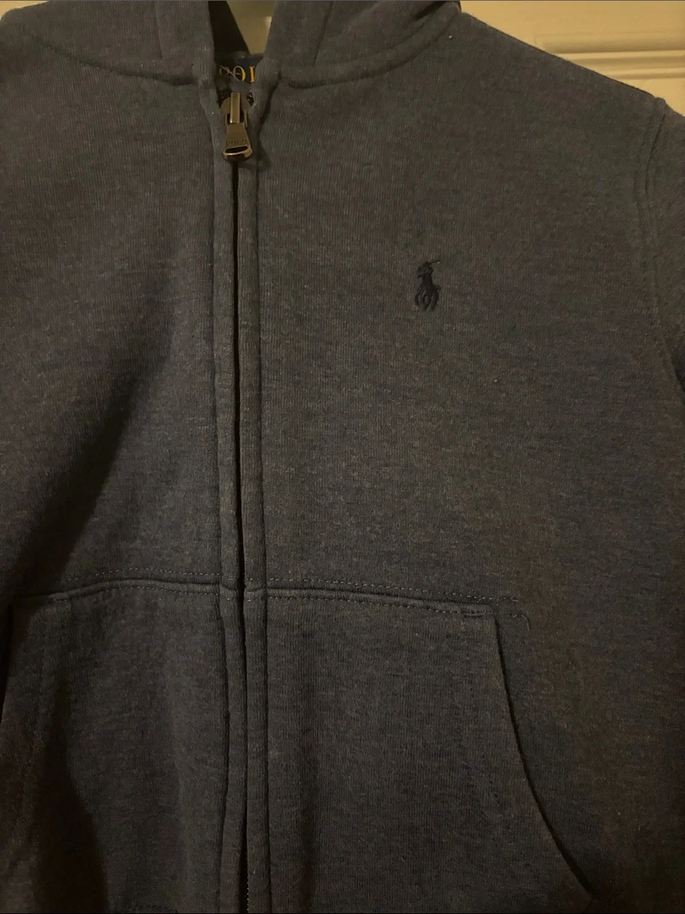 Ralph Lauren Toddler Navy Hooded Zip-Up Sweatshirt
